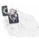 Zippo Lighter 29854 Skull Clock Design