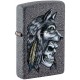 Zippo Lighter 29863 Wolf Skull Feather Design