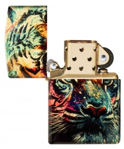 Zippo Lighter 46145 Tiger Design