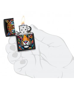 Zippo Lighter 46235 Tiger Stripes Design