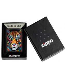 Zippo Lighter 46235 Tiger Stripes Design