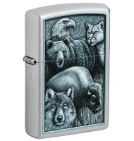 Zippo Lighter 46237 Animal Kingdom Design