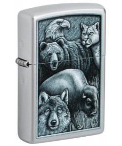 Zippo Lighter 46237 Animal Kingdom Design