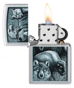 Zippo Lighter 46237 Animal Kingdom Design