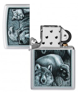 Zippo Lighter 46237 Animal Kingdom Design