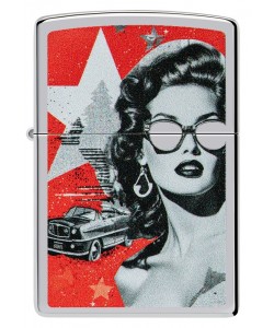 Zippo Lighter 46239 Glam Glasses Design