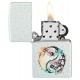 Zippo Lighter 46249 Floral Yin and Yang Design