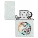Zippo Lighter 46249 Floral Yin and Yang Design