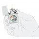 Zippo Lighter 46249 Floral Yin and Yang Design