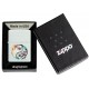 Zippo Lighter 46249 Floral Yin and Yang Design