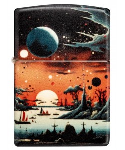 Zippo Lighter 46254 Galactic Landscape Design