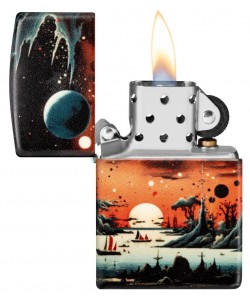 Zippo Lighter 46254 Galactic Landscape Design