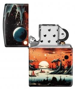 Zippo Lighter 46254 Galactic Landscape Design