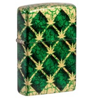Zippo Lighter 46265 Argyle Leaf Design