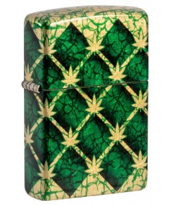 Zippo Lighter 46265 Argyle Leaf Design