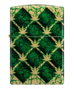Zippo Lighter 46265 Argyle Leaf Design