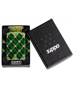 Zippo Lighter 46265 Argyle Leaf Design