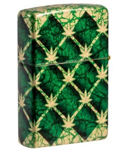 Zippo Lighter 46265 Argyle Leaf Design