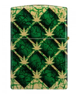Zippo Lighter 46265 Argyle Leaf Design