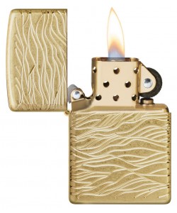 Zippo Lighter 46273 Armor® Luxury Waves Design
