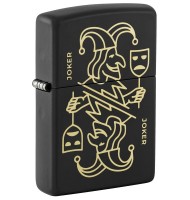 Zippo Lighter 46290 Masked Joker Design