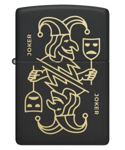 Zippo Lighter 46290 Masked Joker Design