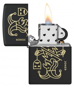 Zippo Lighter 46290 Masked Joker Design