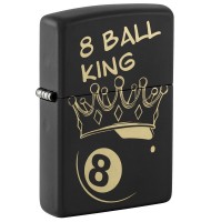Zippo Lighter 46291 King 8 Ball Design
