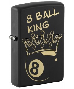 Zippo Lighter 46291 King 8 Ball Design