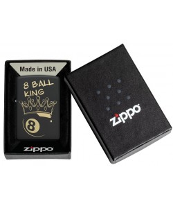 Zippo Lighter 46291 King 8 Ball Design