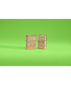 Zippo Lighter 46301 Armor® Lucky Clover Design