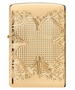 Zippo Lighter 46301 Armor® Lucky Clover Design