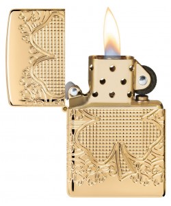 Zippo Lighter 46301 Armor® Lucky Clover Design