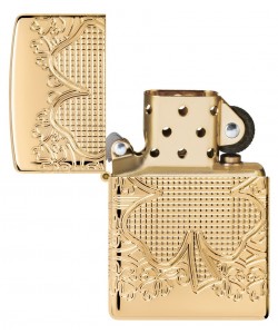 Zippo Lighter 46301 Armor® Lucky Clover Design