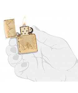 Zippo Lighter 46301 Armor® Lucky Clover Design