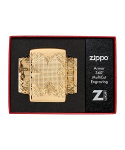 Zippo Lighter 46301 Armor® Lucky Clover Design
