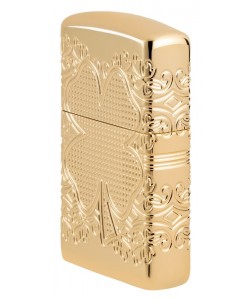 Zippo Lighter 46301 Armor® Lucky Clover Design