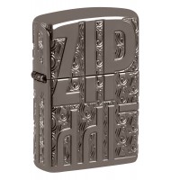 Zippo Lighter 46312 Armor® Reverse Carve Zippo Design