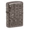 Zippo Lighter 46312 Armor® Reverse Carve Zippo Design