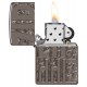 Zippo Lighter 46312 Armor® Reverse Carve Zippo Design