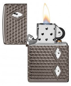 Zippo Lighter 46316 Armor® Diamond Pattern Design