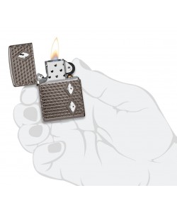 Zippo Lighter 46316 Armor® Diamond Pattern Design
