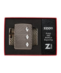 Zippo Lighter 46316 Armor® Diamond Pattern Design