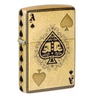 Zippo Lighter 46388 Ace of Skulls Design