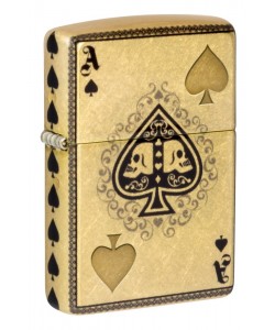 Zippo Lighter 46388 Ace of Skulls Design