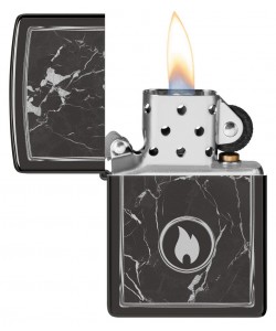 Zippo Lighter 46571 Marble Flame Design