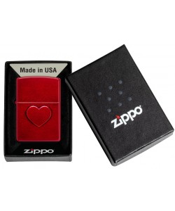 Zippo Lighter 46588 Stamped Heart Design