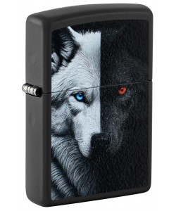 Zippo Lighter 46694 Two Wolves Design