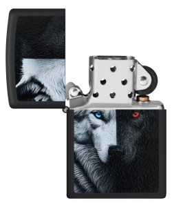 Zippo Lighter 46694 Two Wolves Design