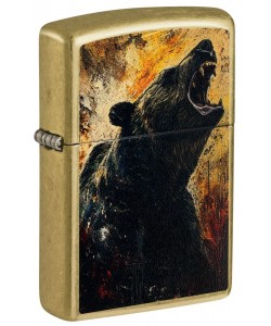 Zippo Lighter 46695 Grizzly Roar Design